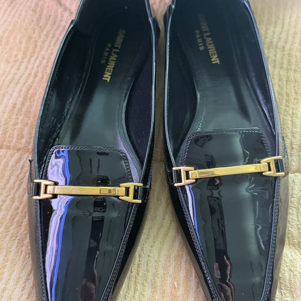 Saint Laurent - Blade patent leather ballet flats - Picture 5 of 8